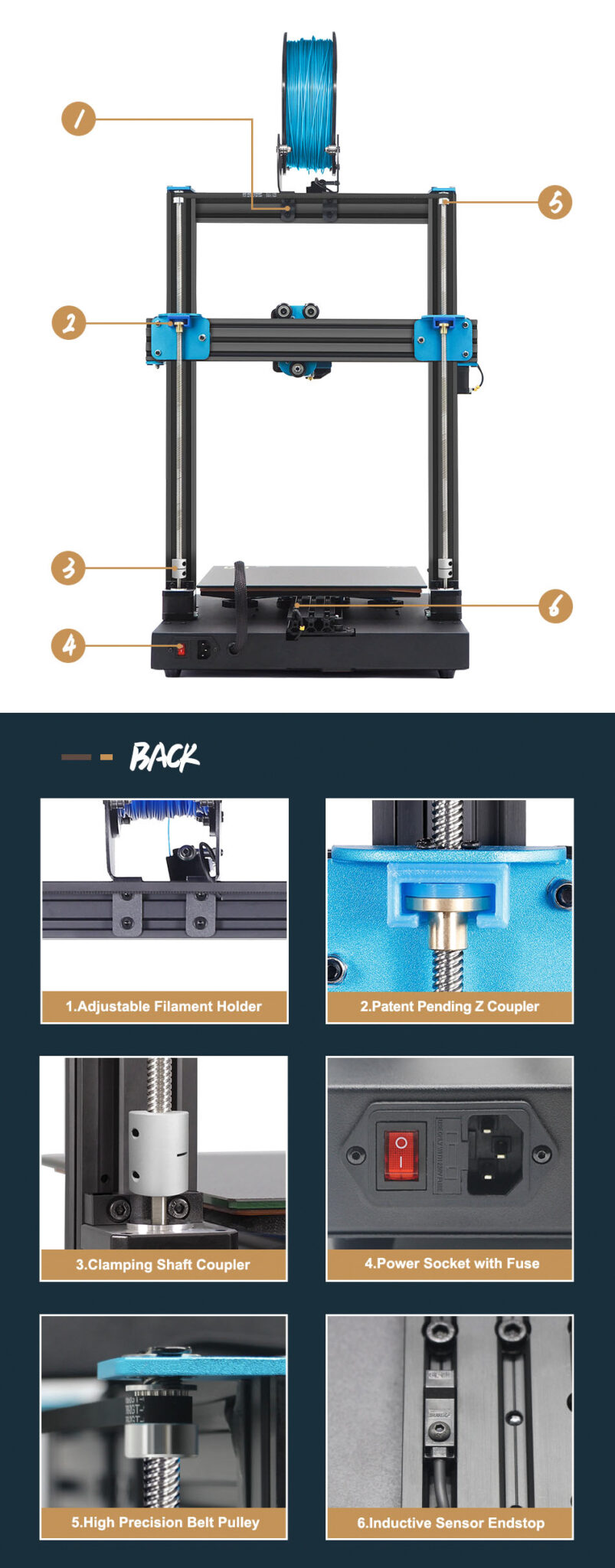 Artillery Sidewinder X1 3D Printer 300x300x400mm Large Plus Size High